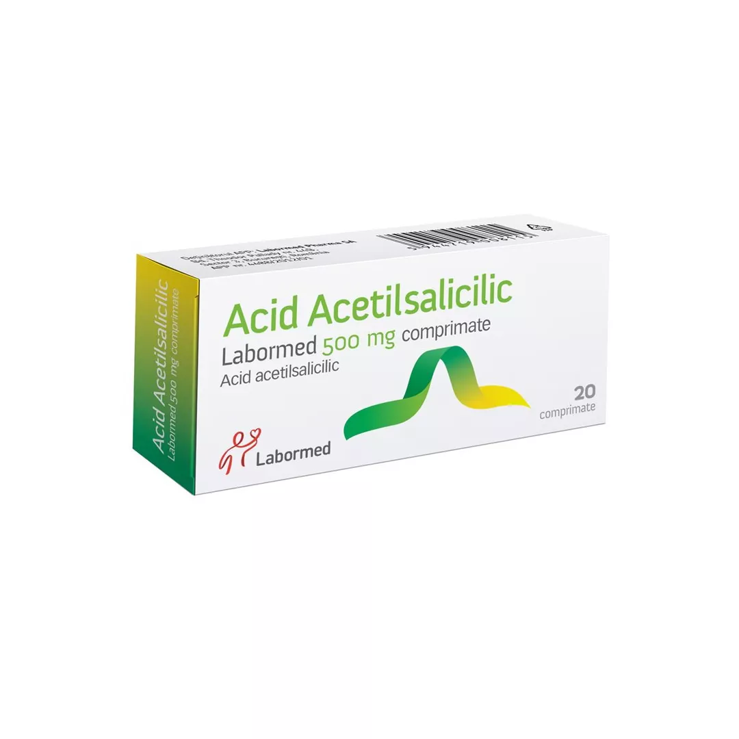 Acid Acetilsalicilic, 20 comprimate, Labormed, [],farmaciabajan.ro