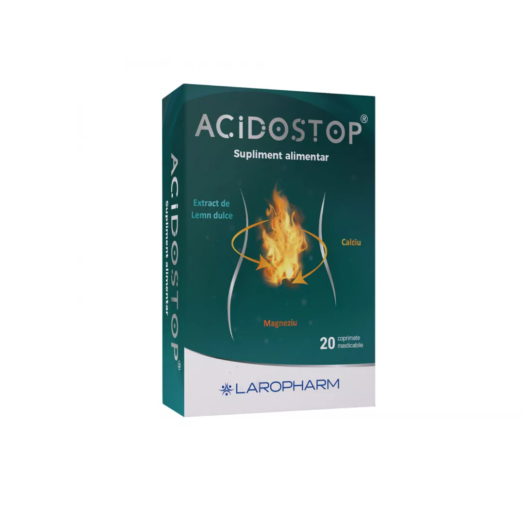 Acidostop, 20 comprimate, Laropharm, [],farmaciabajan.ro