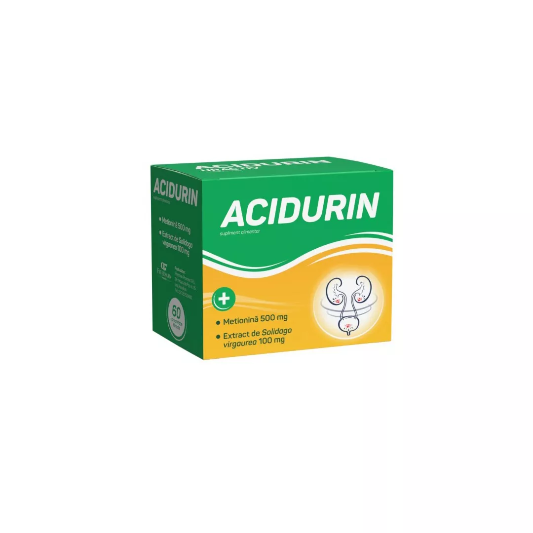 Acidurin, 60 comprimate, Fiterman Pharma, [],farmaciabajan.ro