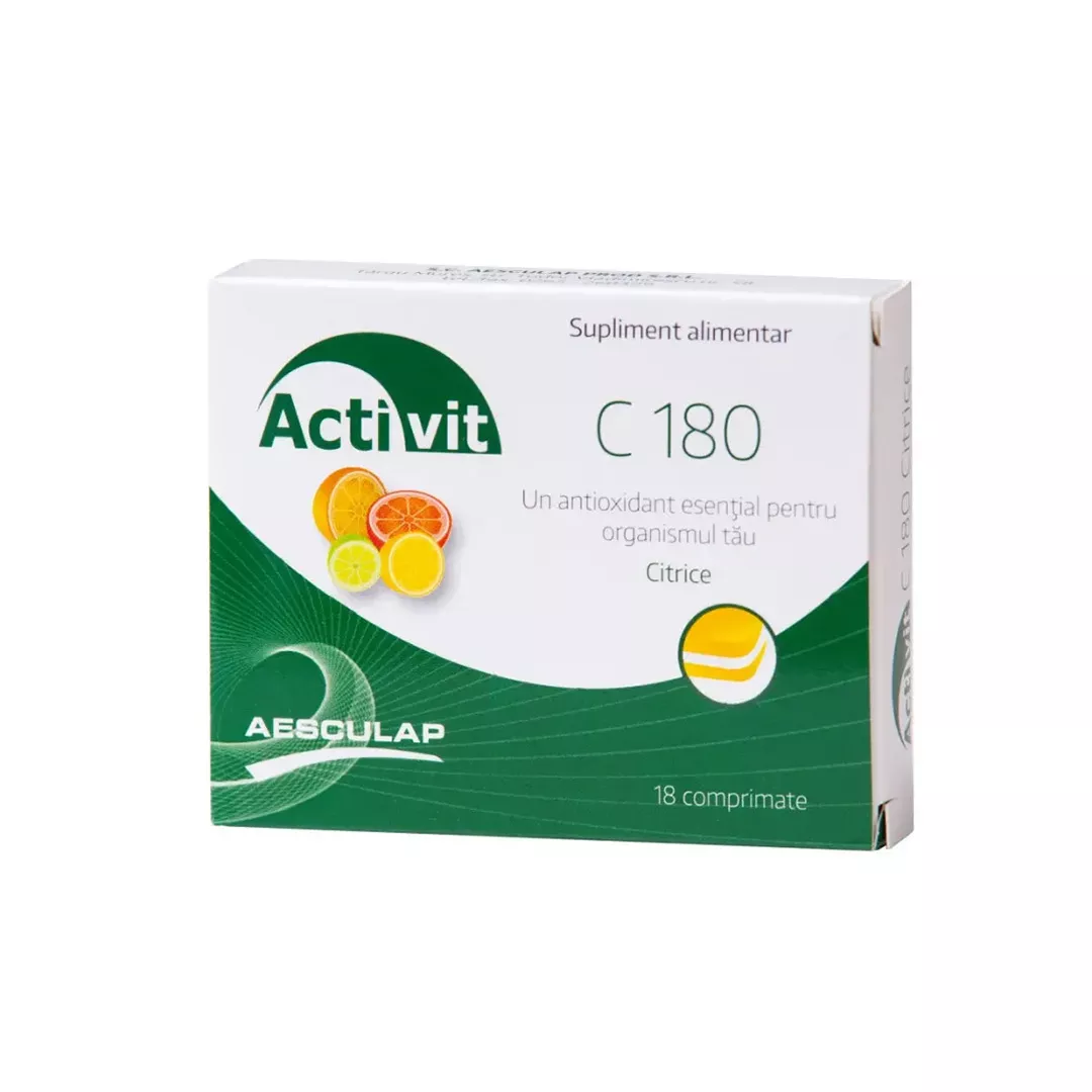 Activit citrice C 180, 18 comprimate, Aesculap, [],farmaciabajan.ro
