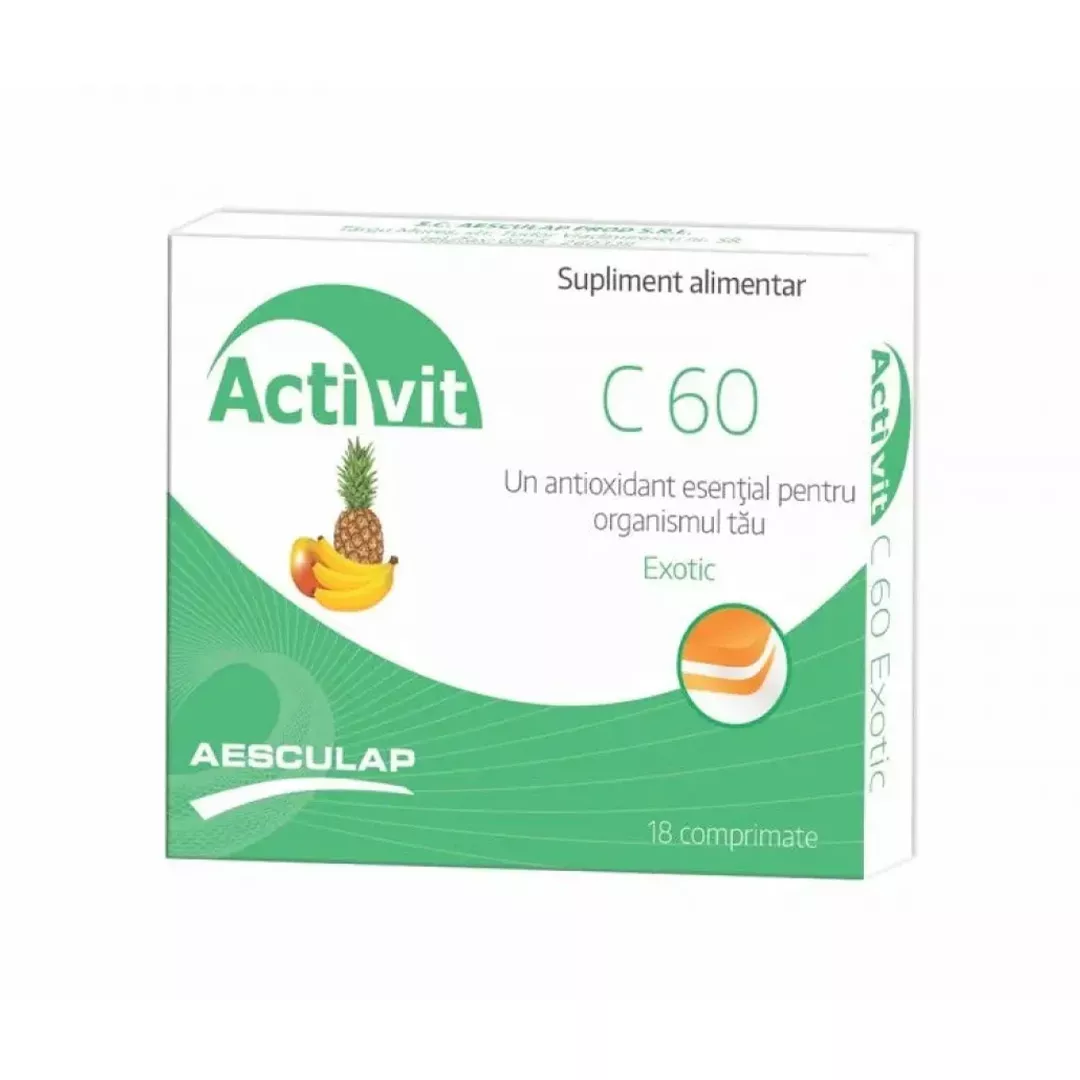 Activit exotic C 60 mg, 18 coprimate, Eurofarmaco, [],farmaciabajan.ro