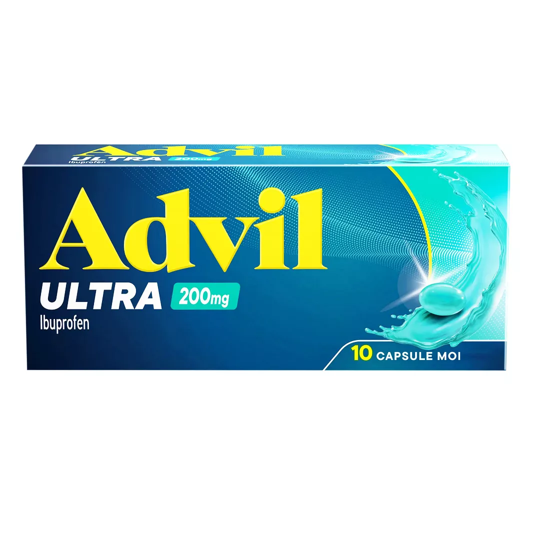 Advil Ultra 200mg, 10 capsule moi, [],https:farmaciabajan.ro