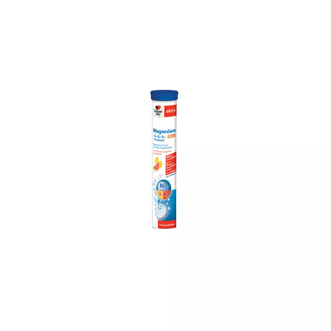 Aktiv Magneziu 400 + B1 + B6 + B12 + Acid Folic Efervescent, Doppelherz, [],farmaciabajan.ro