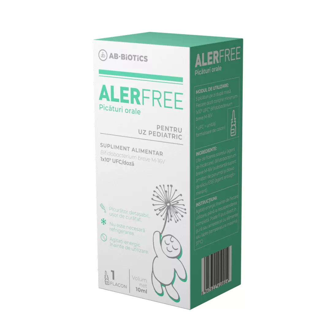 Alerfree picaturi orale, 10 ml, Ab-Biotics, [],farmaciabajan.ro