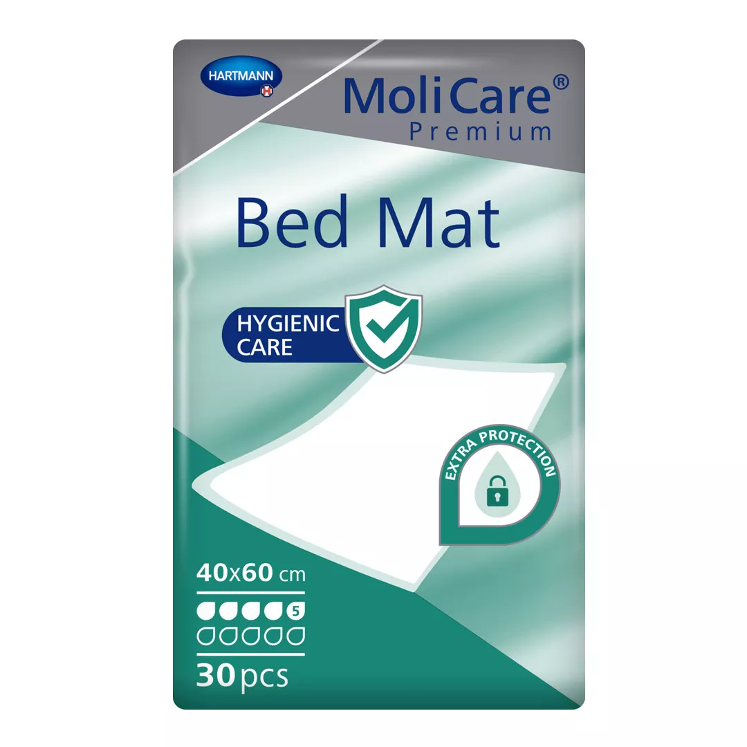 Aleze Bed Mat 5 MoliCare Premium, 40x60 cm, 30 bucati, Hartmann, [],farmaciabajan.ro