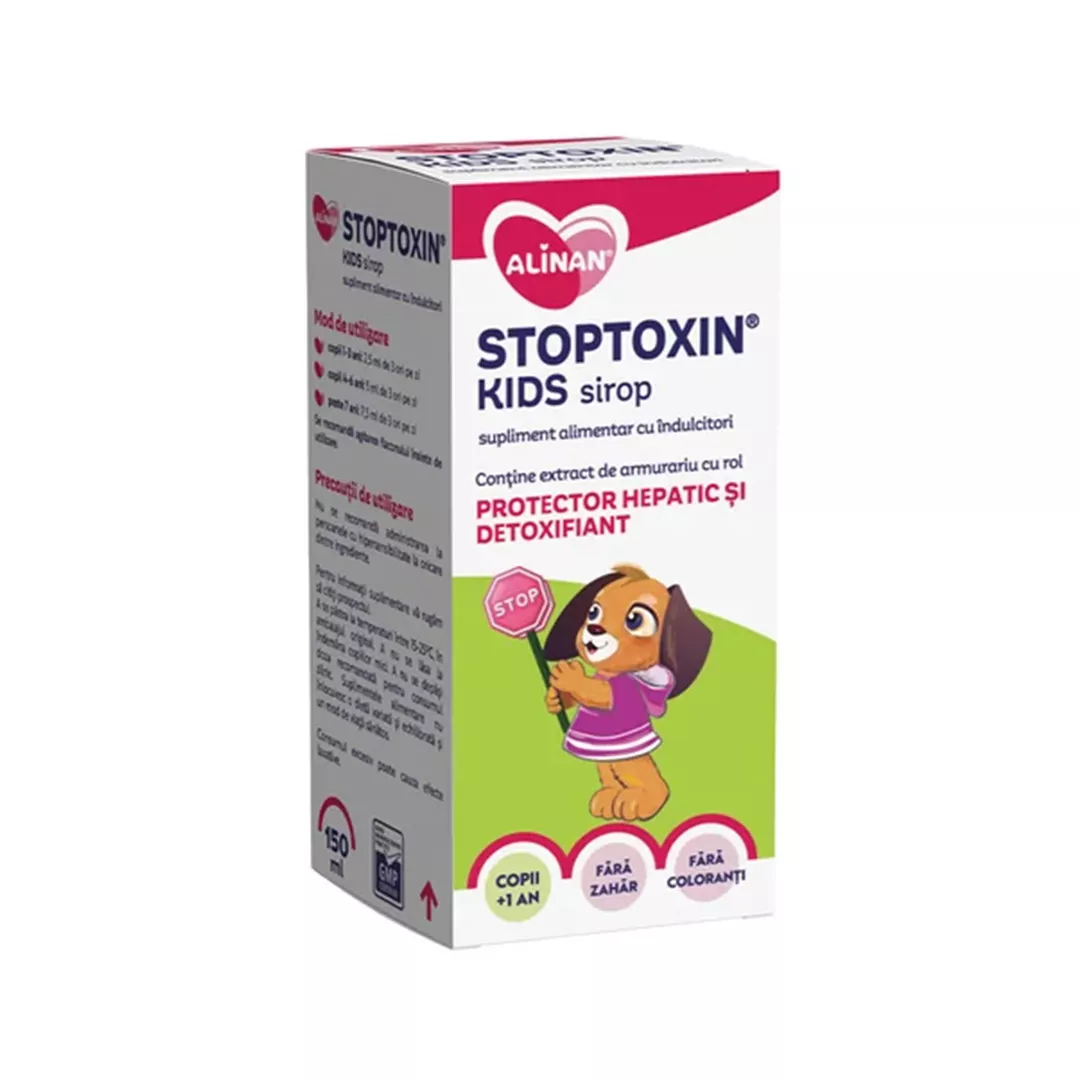 Alinan Stoptoxin Kids Sirop, 150 ml, Fiterman, [],farmaciabajan.ro