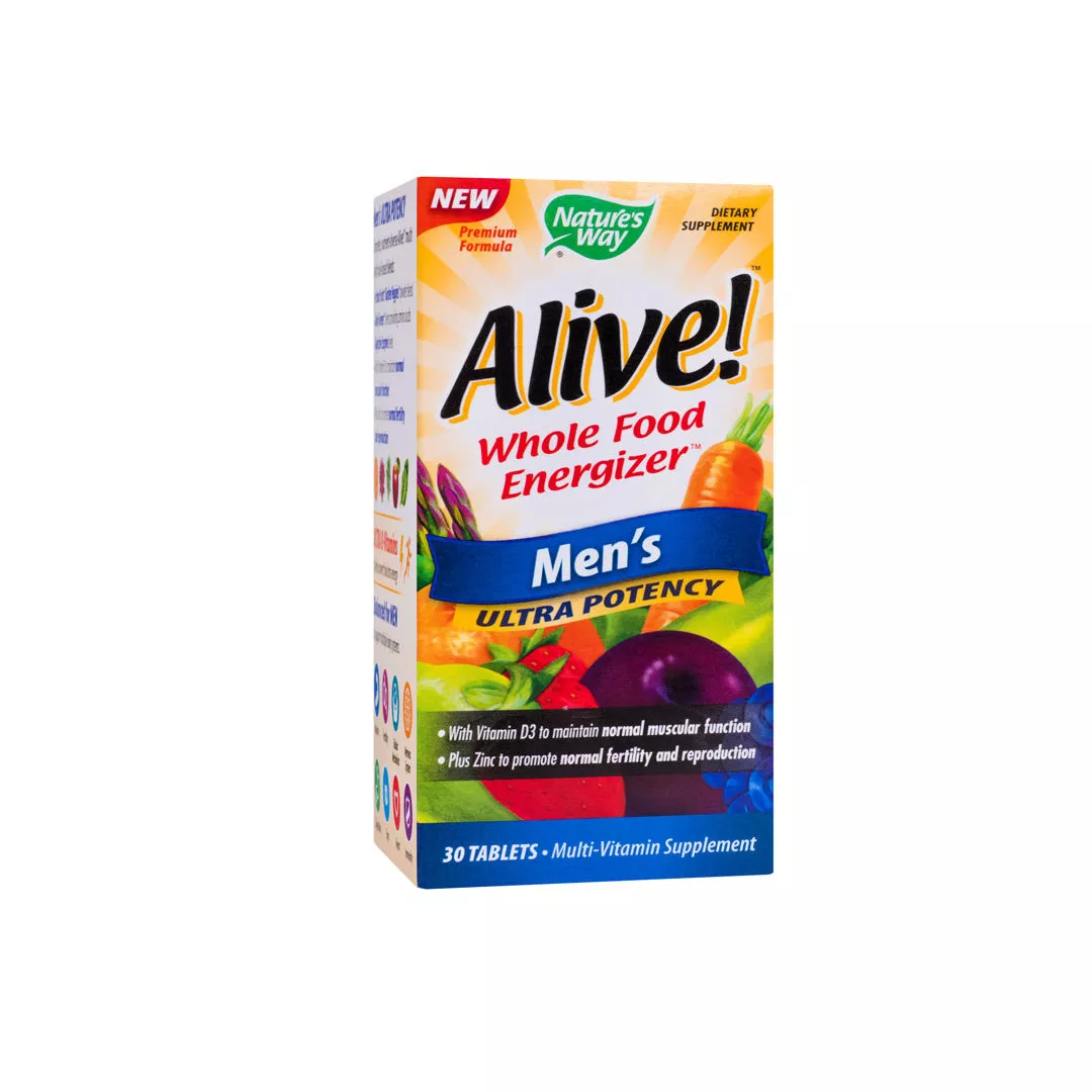 Alive Once Daily Mens Ultra Potency Nature's Way, 30 tablete, Secom, [],https:farmaciabajan.ro