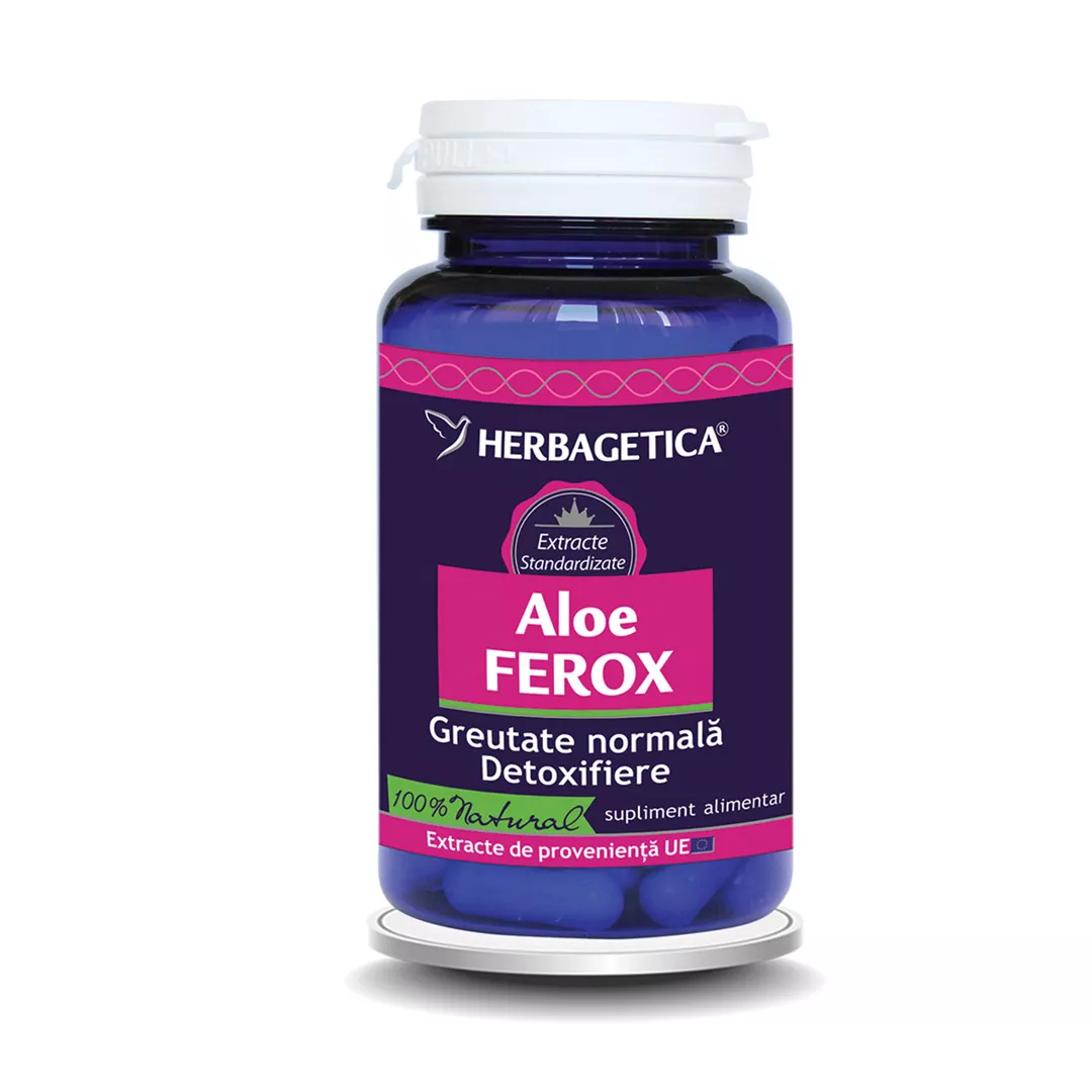 Aloe Ferox, 60 capsule, Herbagetica, [],https:farmaciabajan.ro