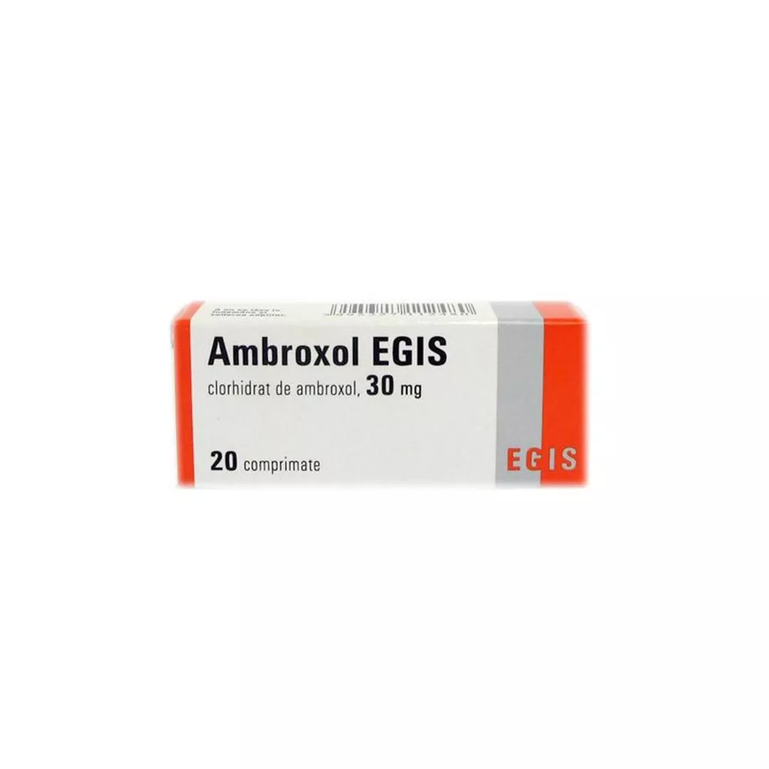 Ambroxol, 20 comprimate, Egis Pharmaceutical, [],farmaciabajan.ro