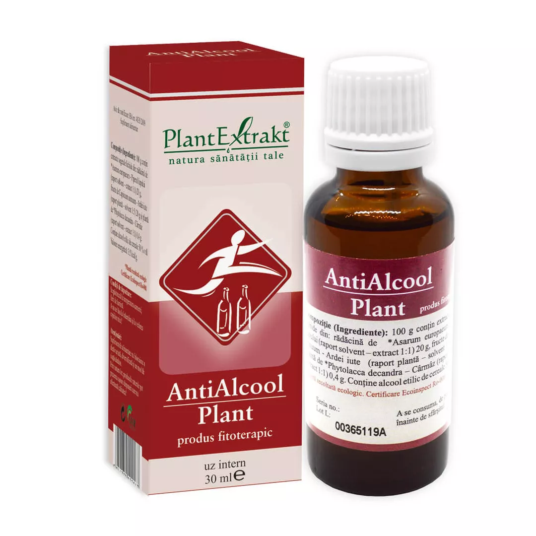 AntiAlcool Plant, 30 ml, Plant Extrakt, [],farmaciabajan.ro