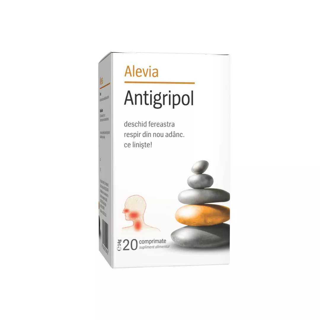 Antigripol, 20 comprimate, Alevia, [],farmaciabajan.ro