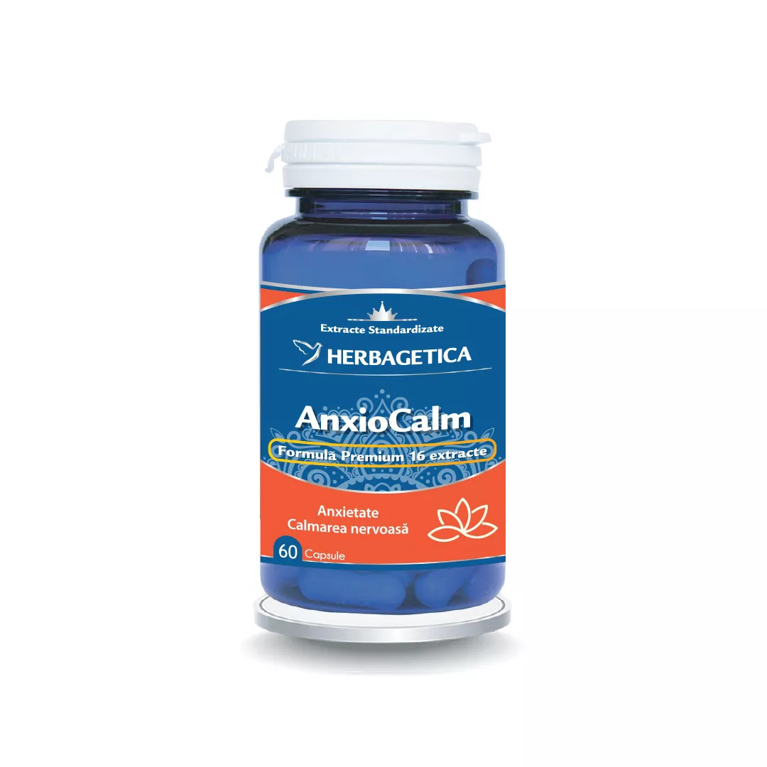 Anxiocalm, 60 capsule, Herbagetica, [],farmaciabajan.ro