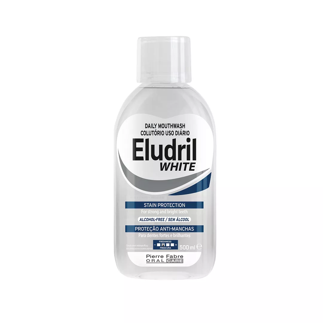 Apa de gura anti-pete, 500 ml, Eludril White, [],farmaciabajan.ro