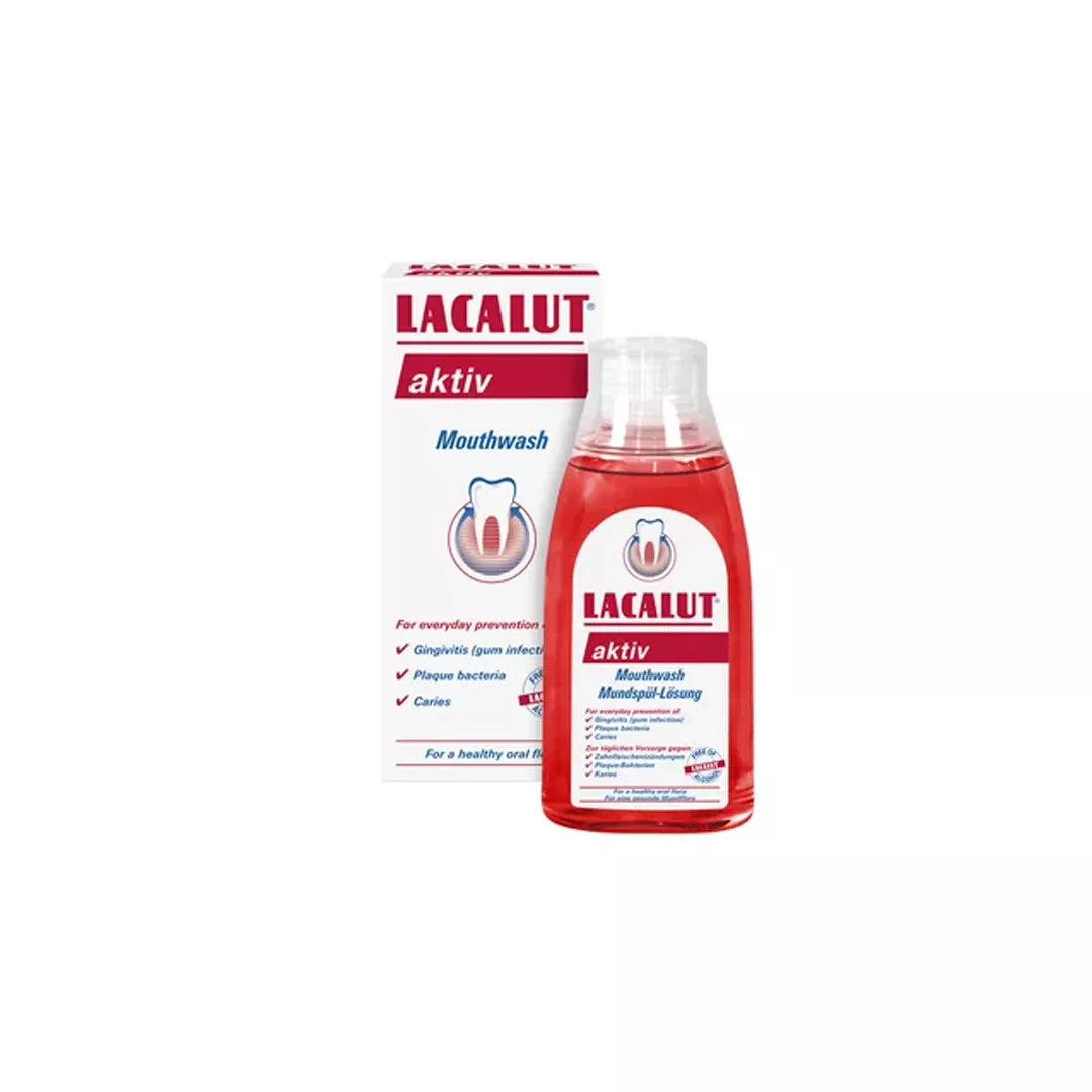Apa de gura Antiplaque, 300 ml, Lacalut, [],farmaciabajan.ro