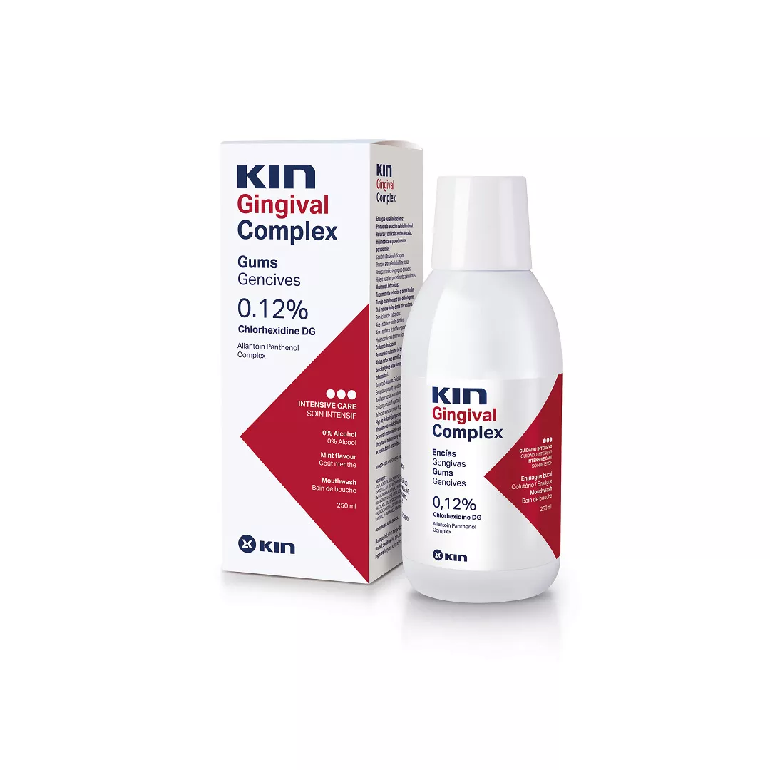 Apa de gura cu clorhexidina Kin Gingival, 250 ml, Laboratorios Kin, [],farmaciabajan.ro