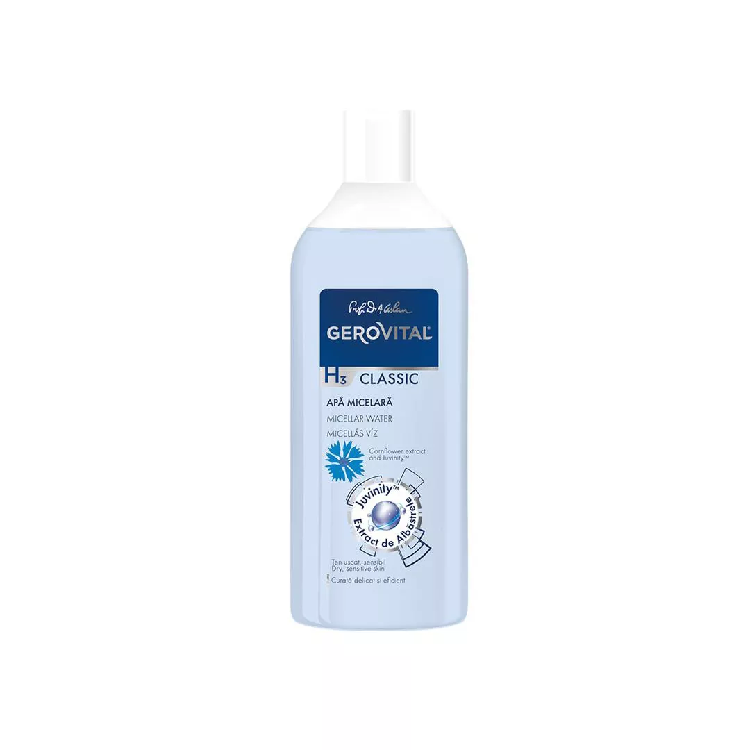 Apa Micelara cu Albastrele si Juvinity Gerovital H3 Classic, 400 ml, [],farmaciabajan.ro