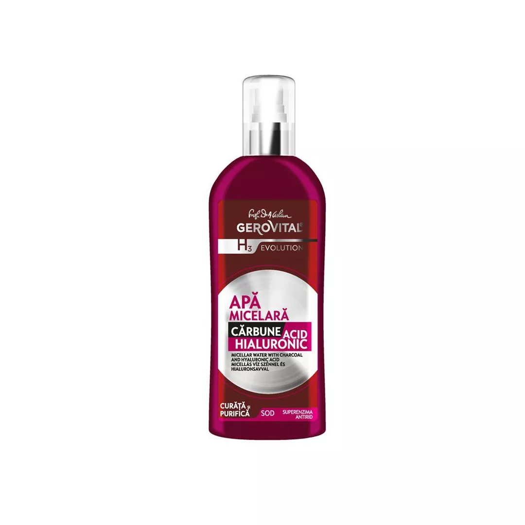 Apa micelara cu Carbune si Acid Hialuronic, 150 ml, Farmec, [],farmaciabajan.ro