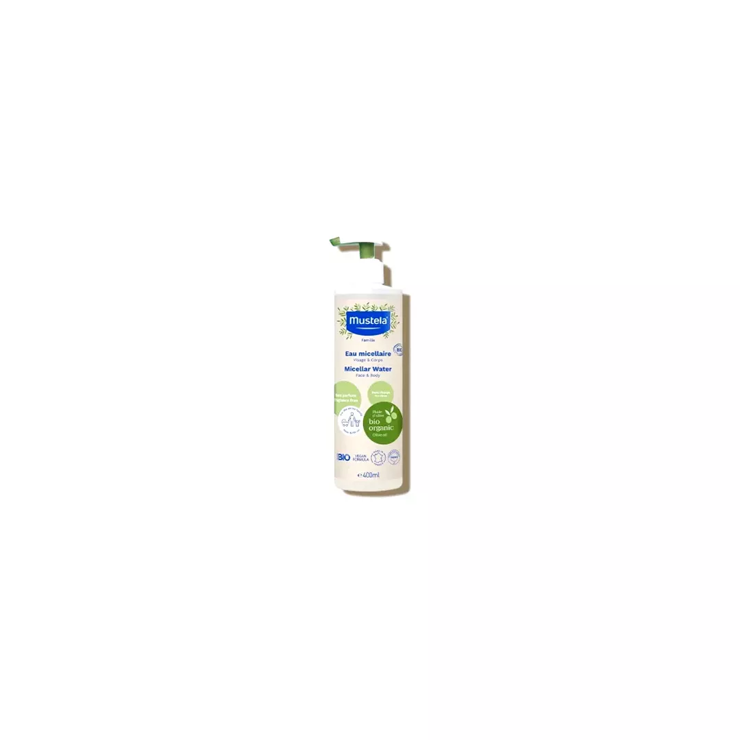 Apa micelara pentru fata si corp, 400 ml, Mustela, [],farmaciabajan.ro