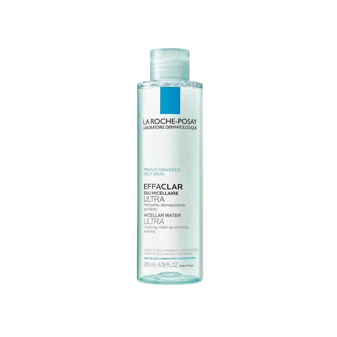 Apa micelara ultra La Roche Posay Effaclar pentru piele reactiva, fata si ochi, 200 ml , [],farmaciabajan.ro