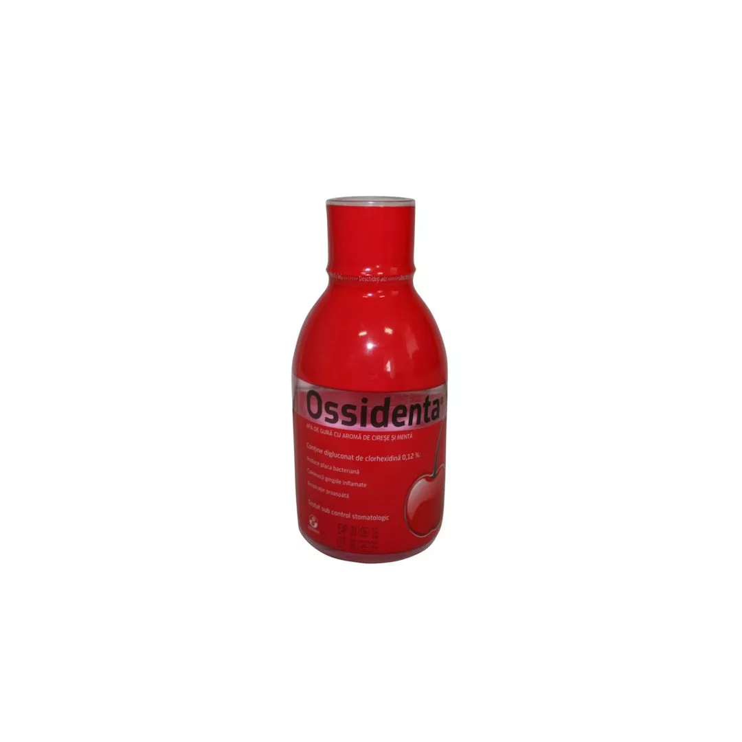 Apa de gura cu aroma de cirese si menta Ossidenta, 250 ml, Biofarm, [],farmaciabajan.ro
