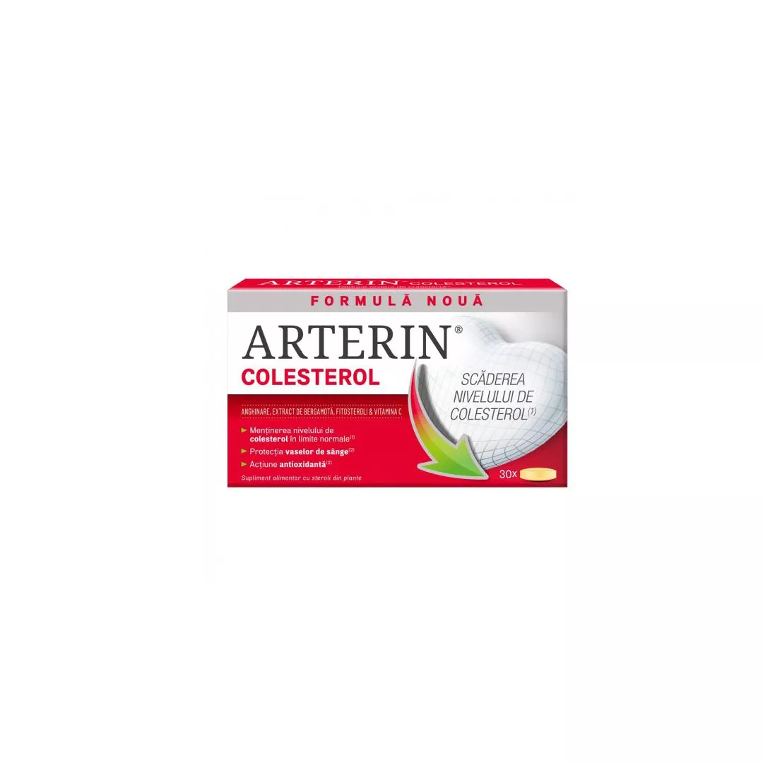 Arterin Colesterol, 30 comprimate, Perrigo, [],https:farmaciabajan.ro