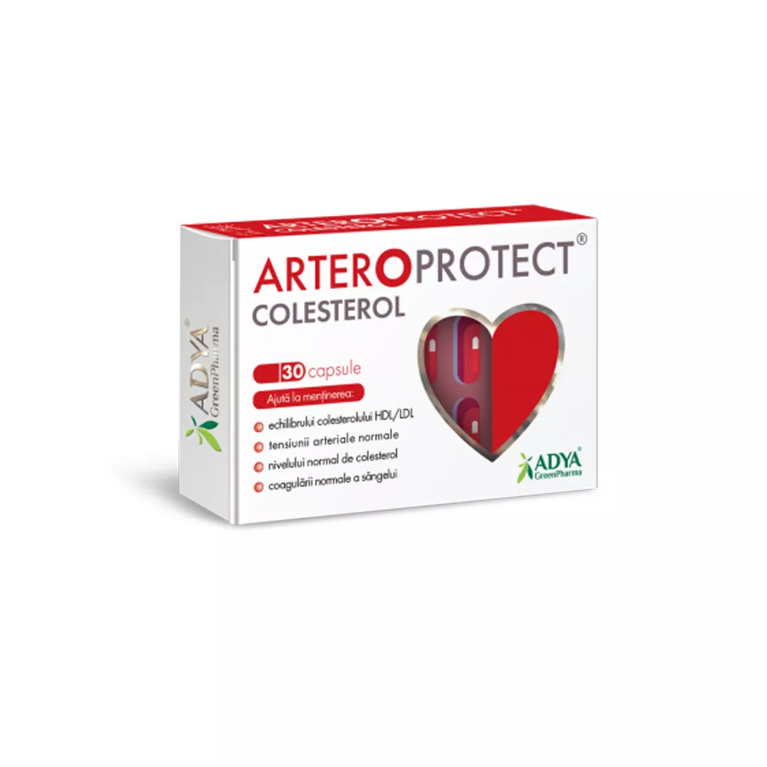 Arteroprotect Colesterol, 30 capsule, Adya Green Pharma, [],https:farmaciabajan.ro