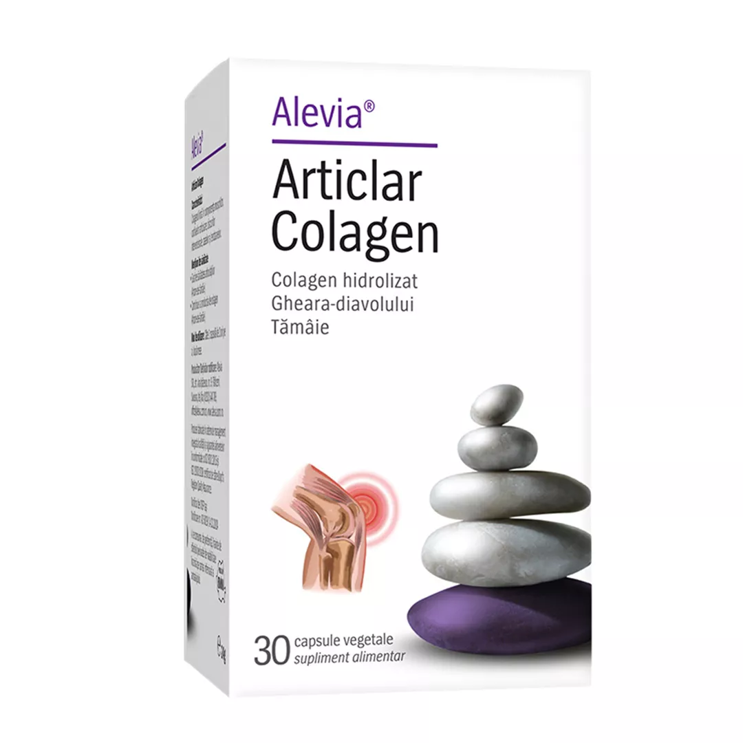Articlar Colagen, 30 capsule vegetale, Alevia, [],farmaciabajan.ro