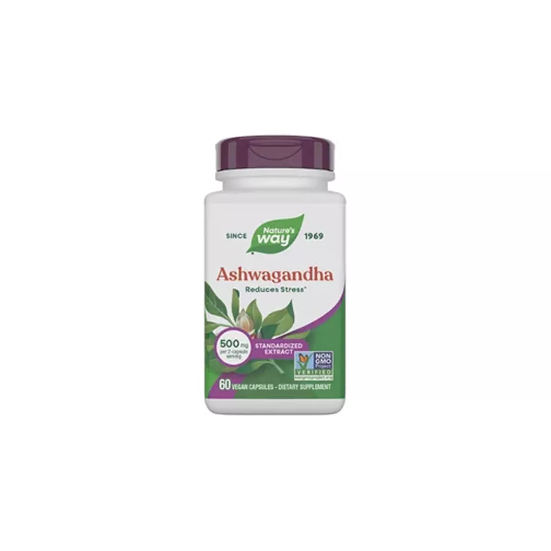 Ashwagandha SE 500mg Nature's Way, 60 capsule, Secom, [],farmaciabajan.ro