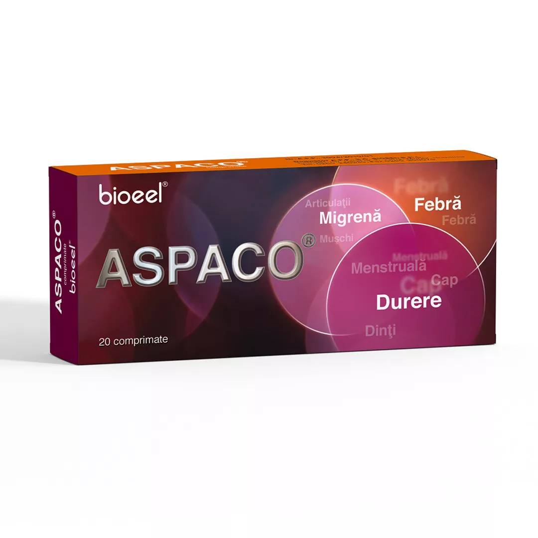 Aspaco, 20 comprimate, Bioeel, [],farmaciabajan.ro
