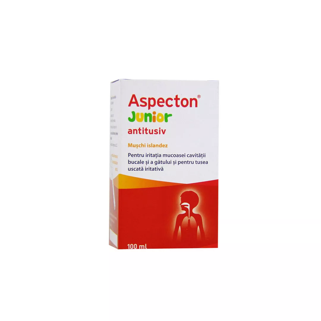 Sirop antitusiv Aspecton Junior, 100 ml, Krewel Meuselbach, [],farmaciabajan.ro