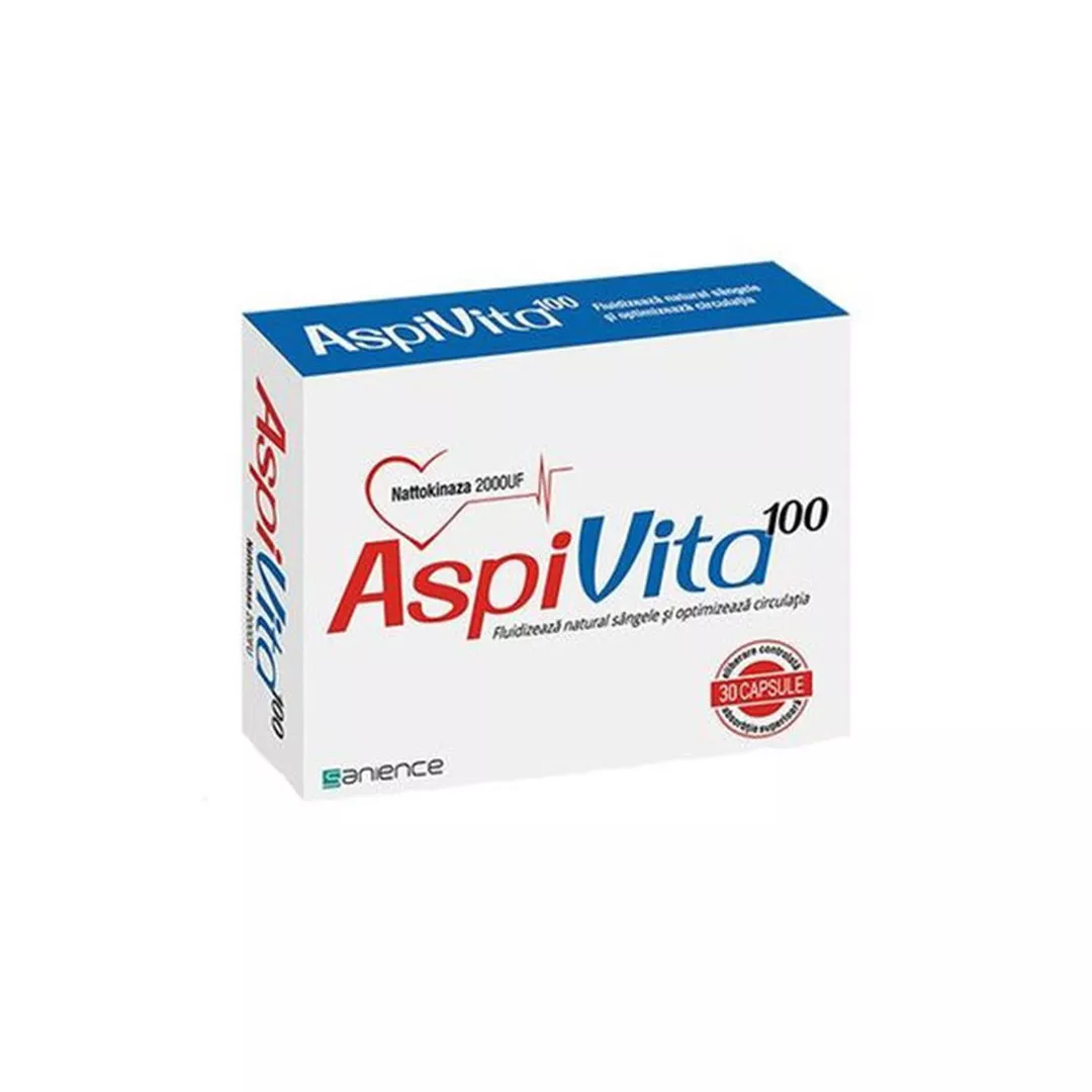 AspiVita 100, 30 capsule, Sanience, [],https:farmaciabajan.ro