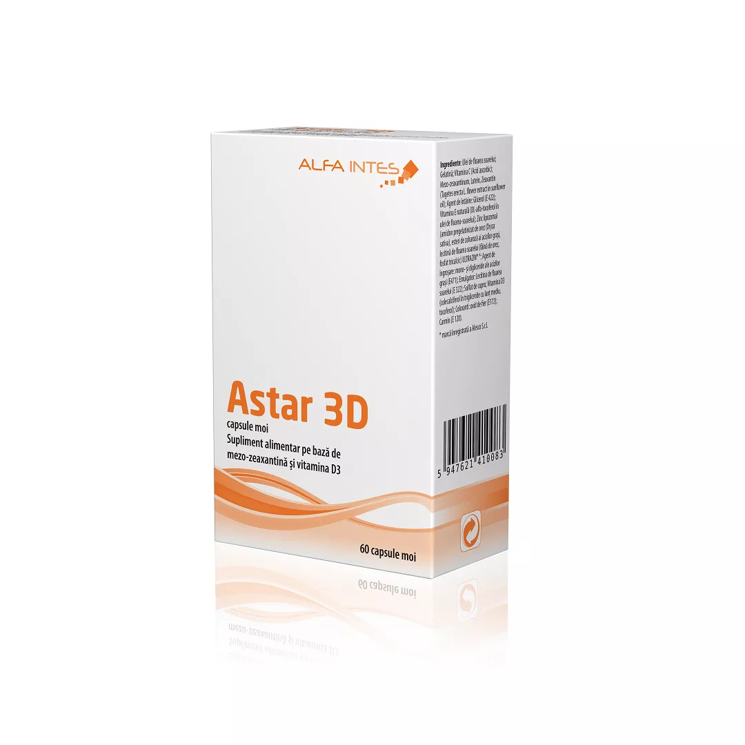 Astar 3D, 60 capsule, Alfa Intens, [],farmaciabajan.ro