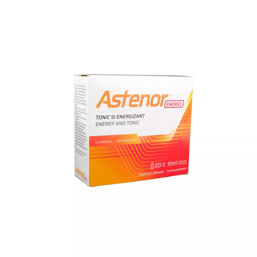 ASTENOR energy 20 fiole, 10 ml solutie orala, Sodimed, [],farmaciabajan.ro