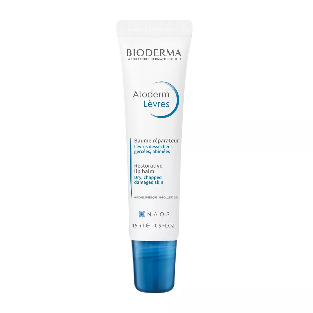 Balsam de buze Atoderm, 15 ml, Bioderma, [],farmaciabajan.ro