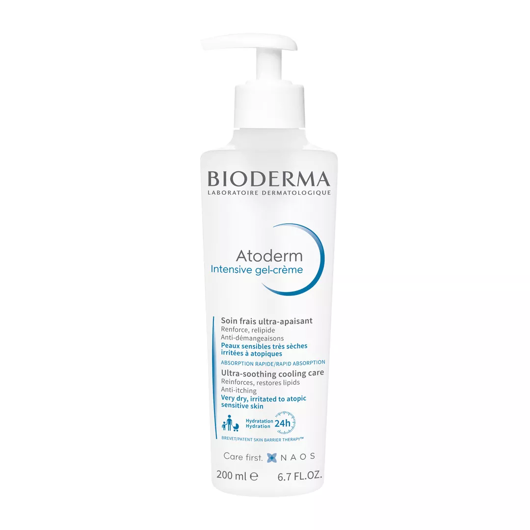 Gel-crema Atoderm Intensive, 200 ml, Bioderma, [],farmaciabajan.ro