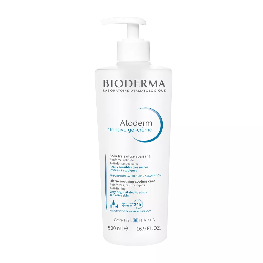 Gel-crema Atoderm Intensive, 500 ml, Bioderma, [],farmaciabajan.ro
