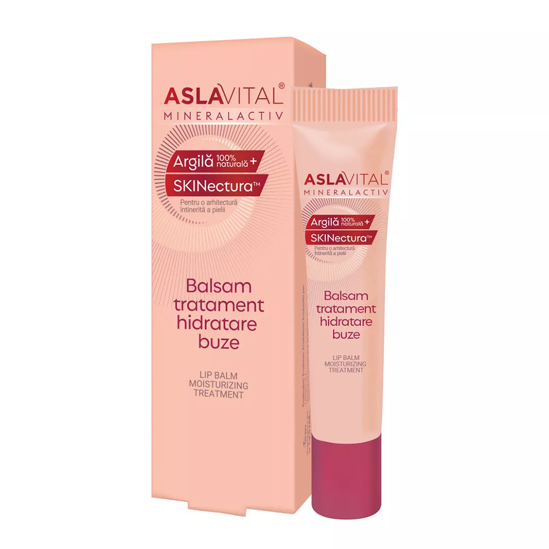 Balsam de buze hidratant Mineralactiv, 15 ml, Aslavital, [],farmaciabajan.ro