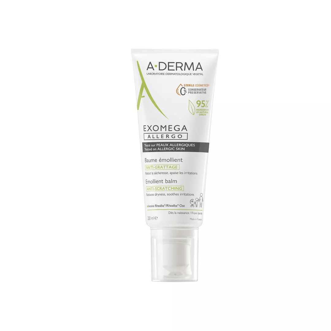 Balsam emolient Exomega Defi Allergo, 200 ml, A-derma, [],farmaciabajan.ro