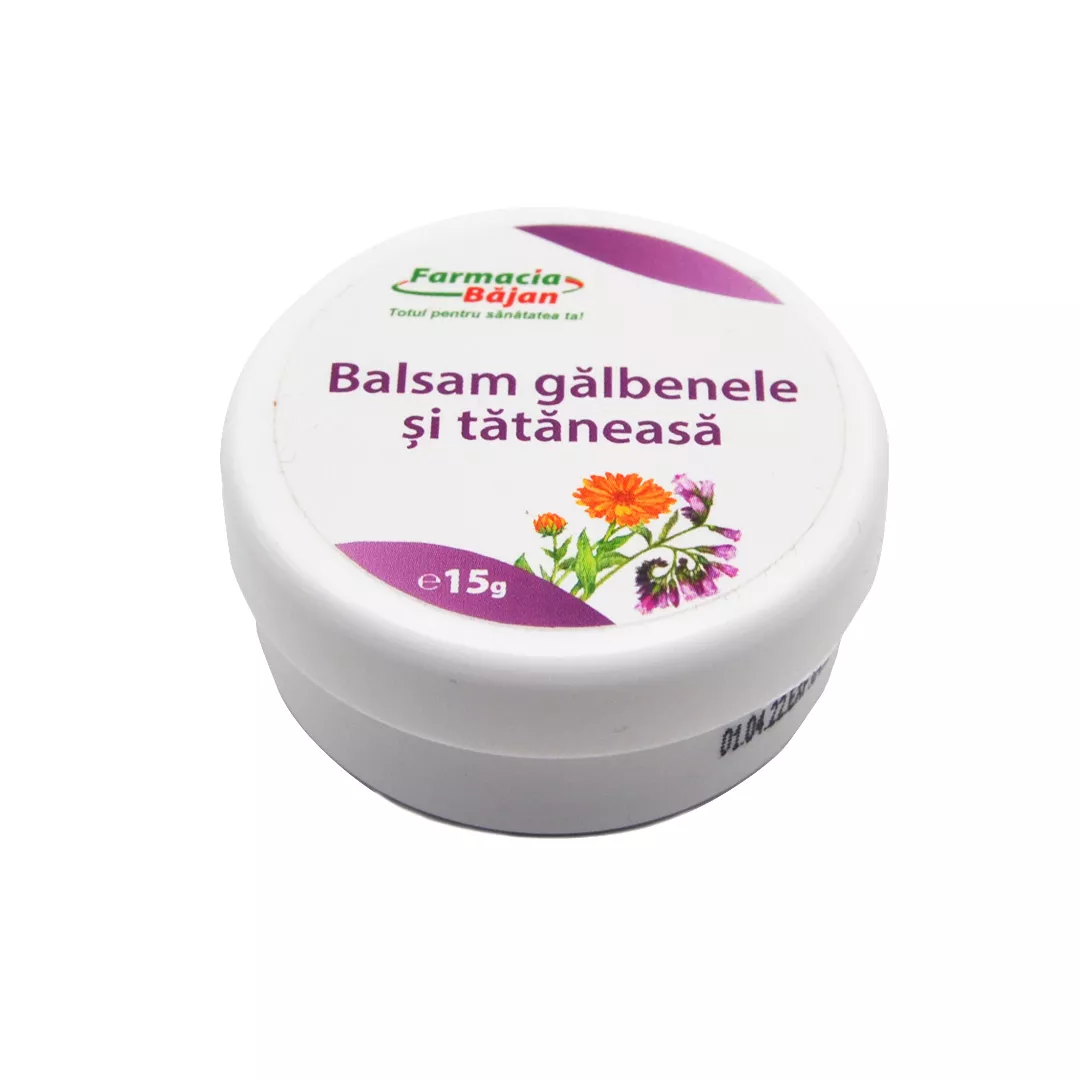 Balsam galbenele si tataneasa 15 g, Farmacia Bajan, [],farmaciabajan.ro