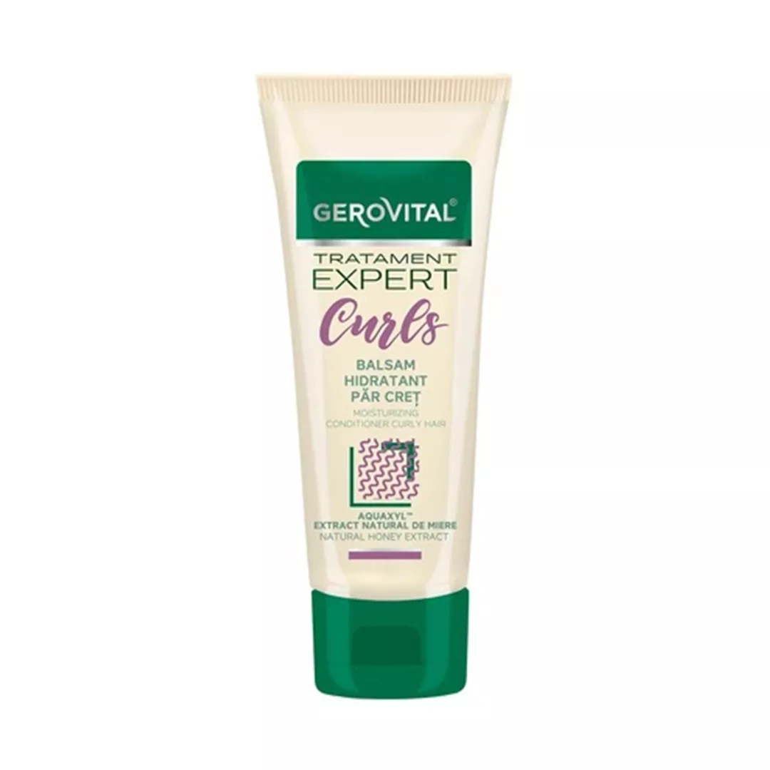 Balsam hidratant pentru parul cret Tratament Expert Curls, 150 ml, Gerovital, [],farmaciabajan.ro