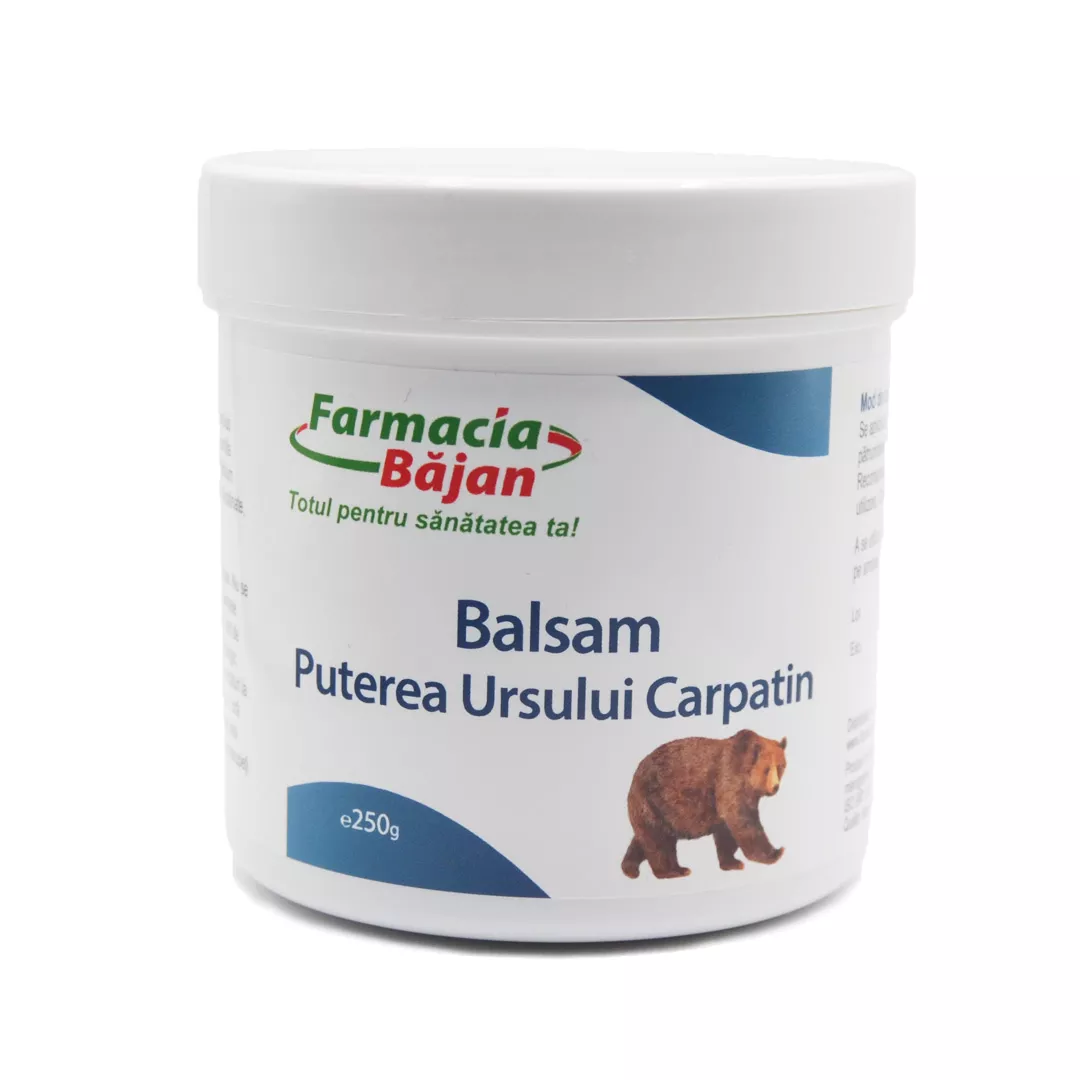 Balsam puterea ursului carpatin 250 g, Farmacia Bajan, [],farmaciabajan.ro