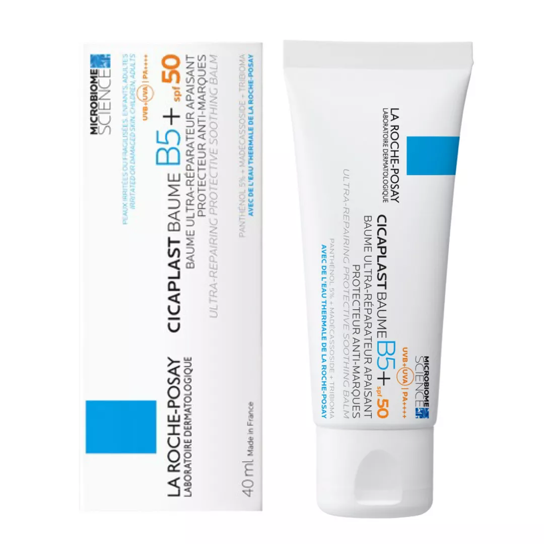 Balsam ultra-reparator Cicaplast B5+ SPF50, 40ml, La Roche Posay, [],farmaciabajan.ro