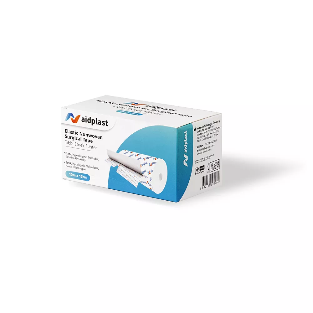 Banda adeziva elastica de fixare 10 m x 15 cm, 1 buc/cutie, Aidplast, [],farmaciabajan.ro