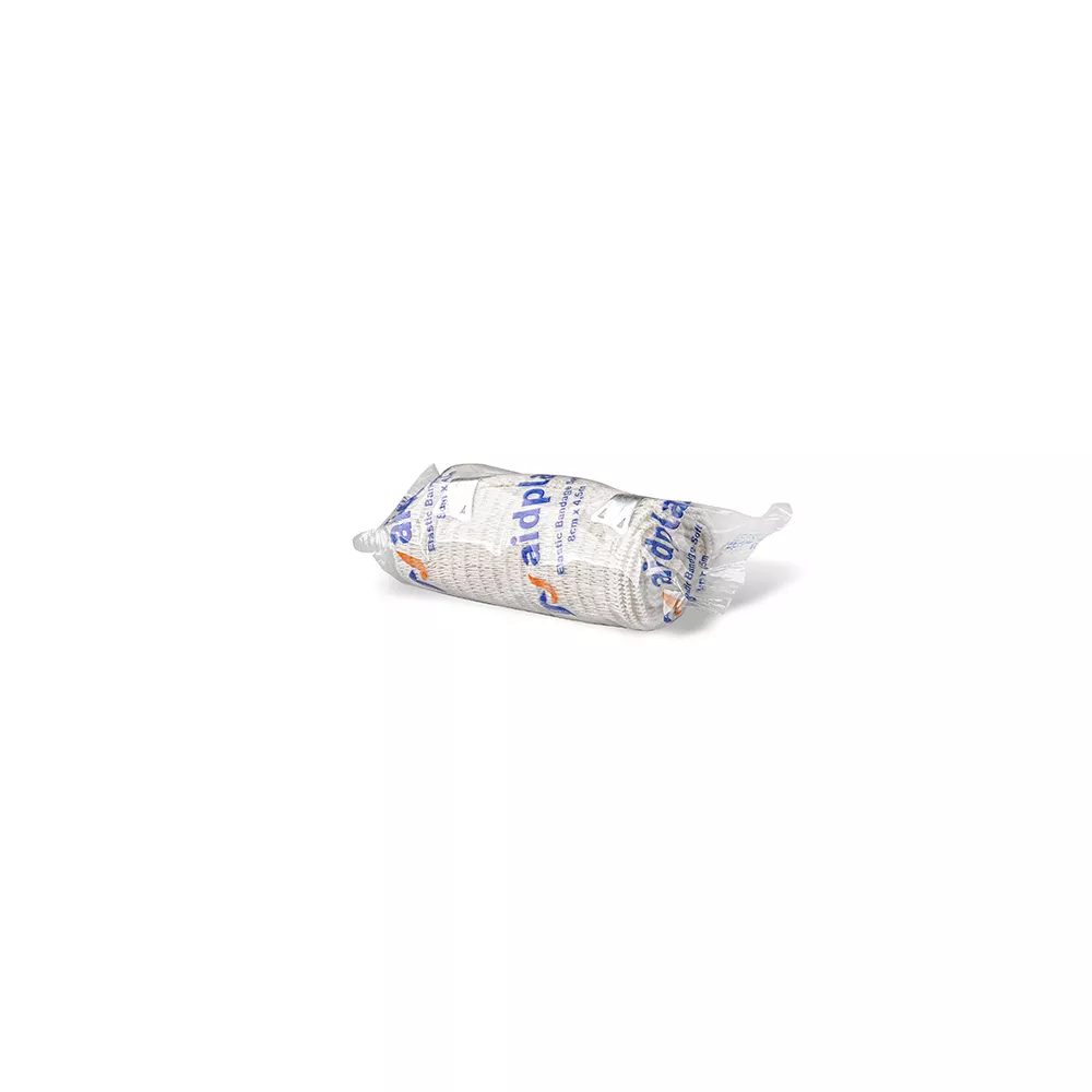 Bandaj elastic Soft 8 cm x 4,5 m (cu clema) - 1 buc/ambalaj, Aidplast, [],farmaciabajan.ro