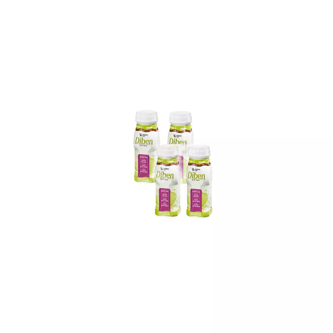 Bautura speciala cu aroma de fructe de padure, Diben, 4x200 ml, Fresenius Kabi Germania, [],farmaciabajan.ro