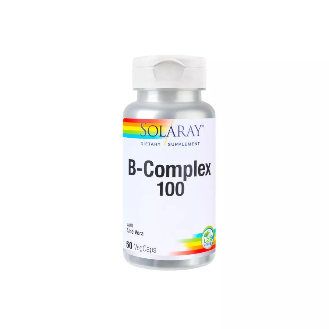 B-Complex 100 Solaray, 50 capsule, Secom, [],farmaciabajan.ro