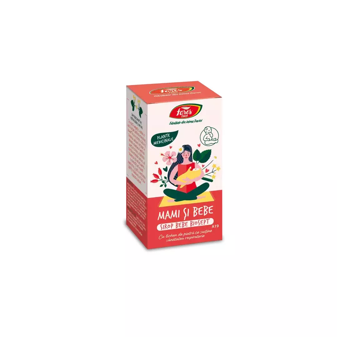 Bebe Biosept sirop Mami si Bebe, A19, 100 ml, Fares, [],farmaciabajan.ro