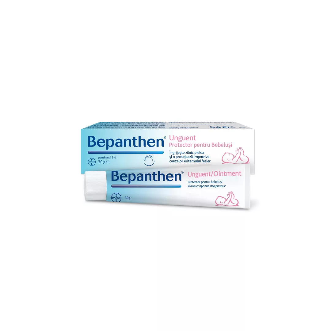 Unguent pentru iritatiile de scutec Bepanthen, 30 g, Bayer, [],farmaciabajan.ro