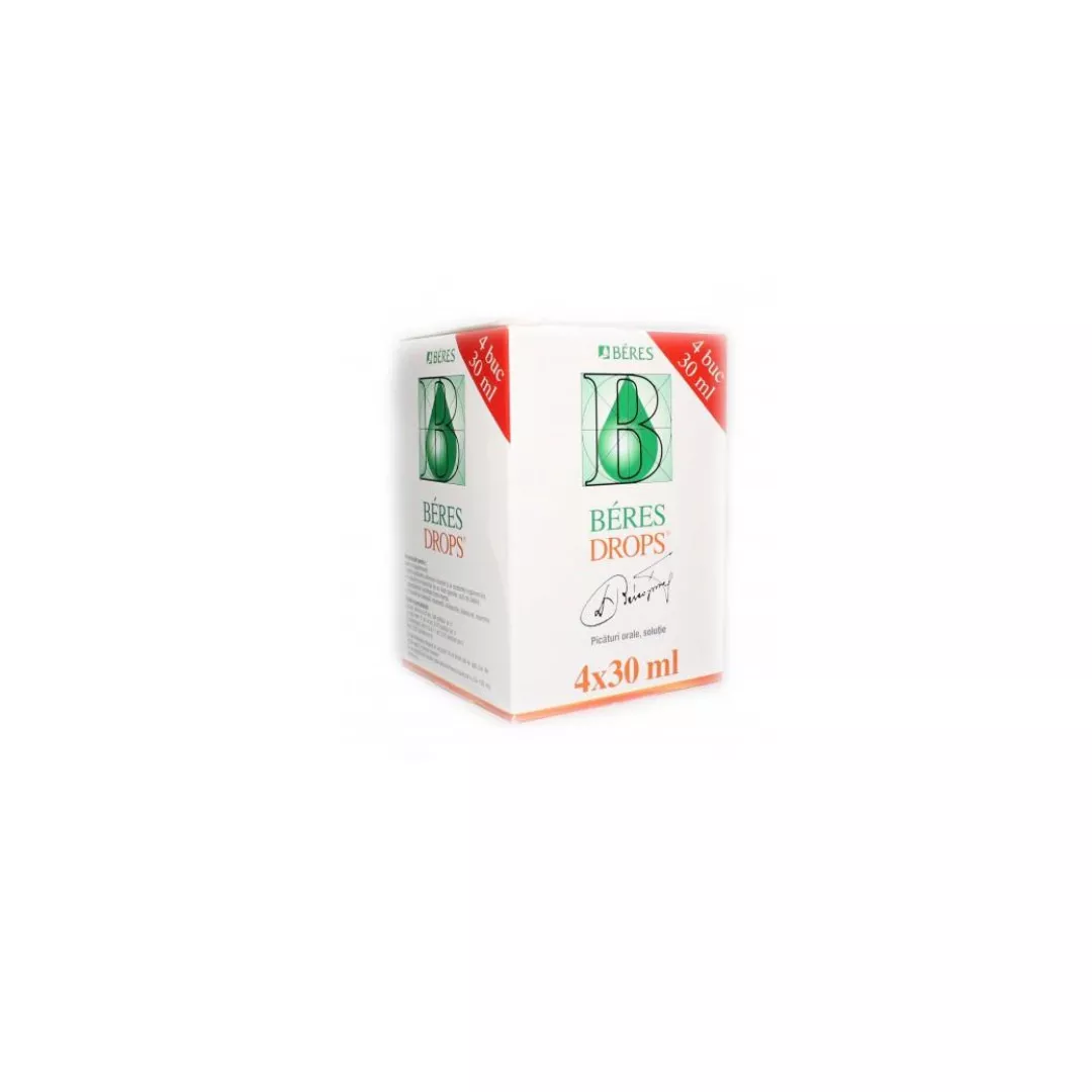 Beres Drops picaturi orale, 4 doze, 30 ml, Beres, [],farmaciabajan.ro