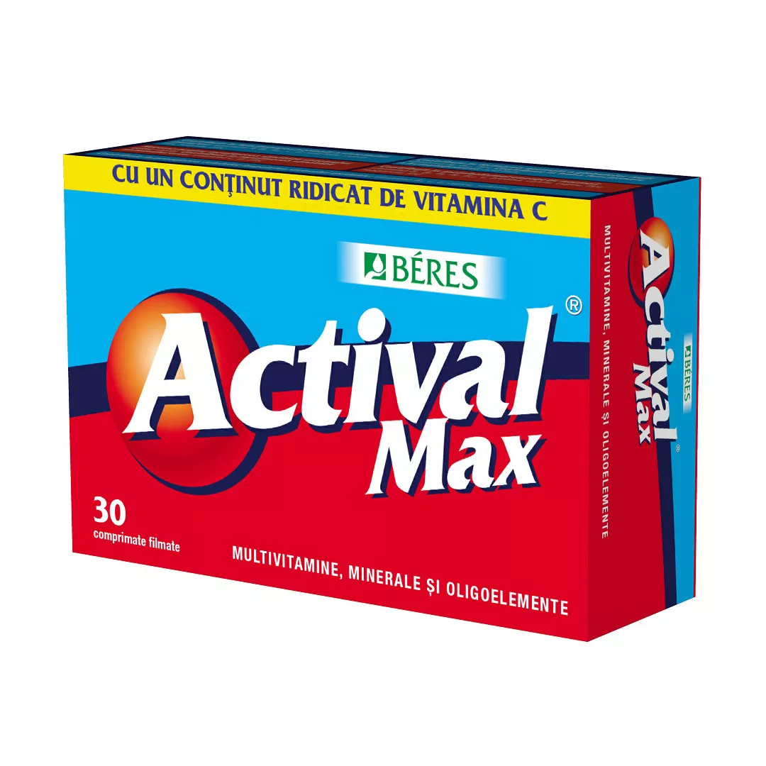 Actival Max, 30 comprimate, Beres Pharmaceuticals Co, [],https:farmaciabajan.ro